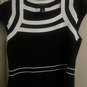 White House Black Market Monochrome Top